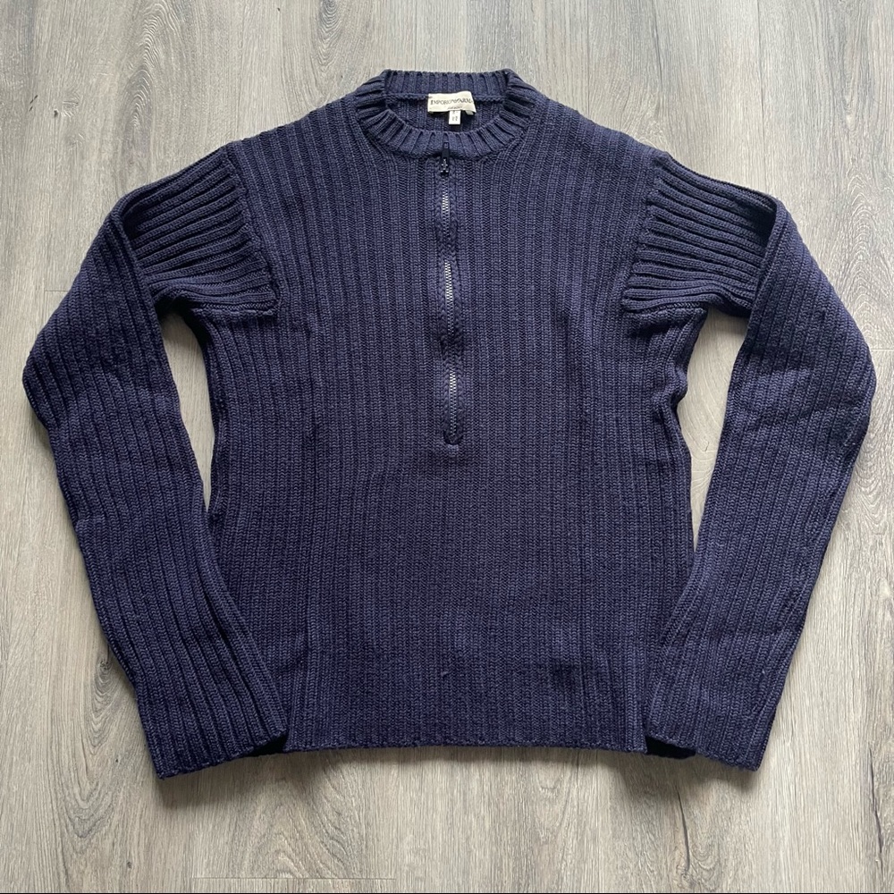 Emporio Armani Chunky Knit Wool Sweater